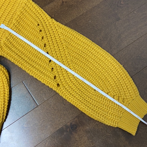 Mustard Yellow Open Front Cardigan - Picture 11 of 13